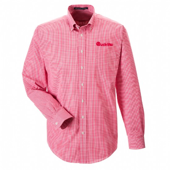 Devon & Jones Men's Crown Woven Collection Gingham Check #2