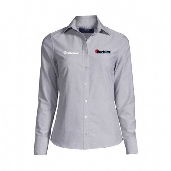 Women's Long Sleeve Oxford Shirt #5