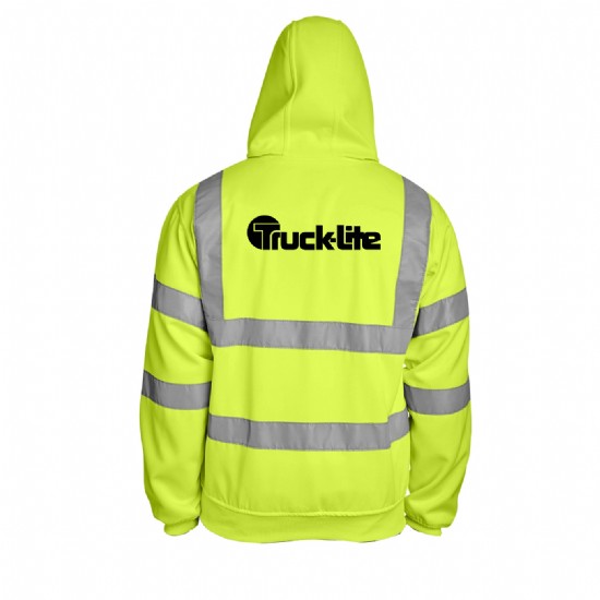 Berne Hi-Vis Class 3 Lined Hooded Sweatshirt