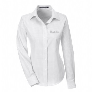 Devon & Jones Ladies' Crown Woven Collection Gingham Check