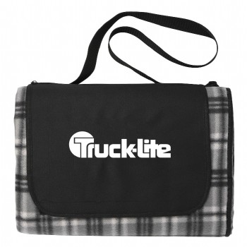 Extra Large Plaid Picnic Blanket Tote